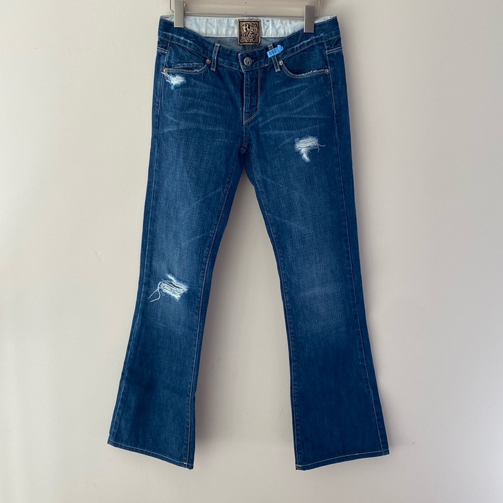 Rich & Skinny bootleg distressed jeans size 24